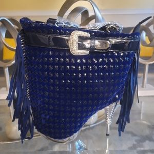 Unique Colbalt Blue Shoe Purse